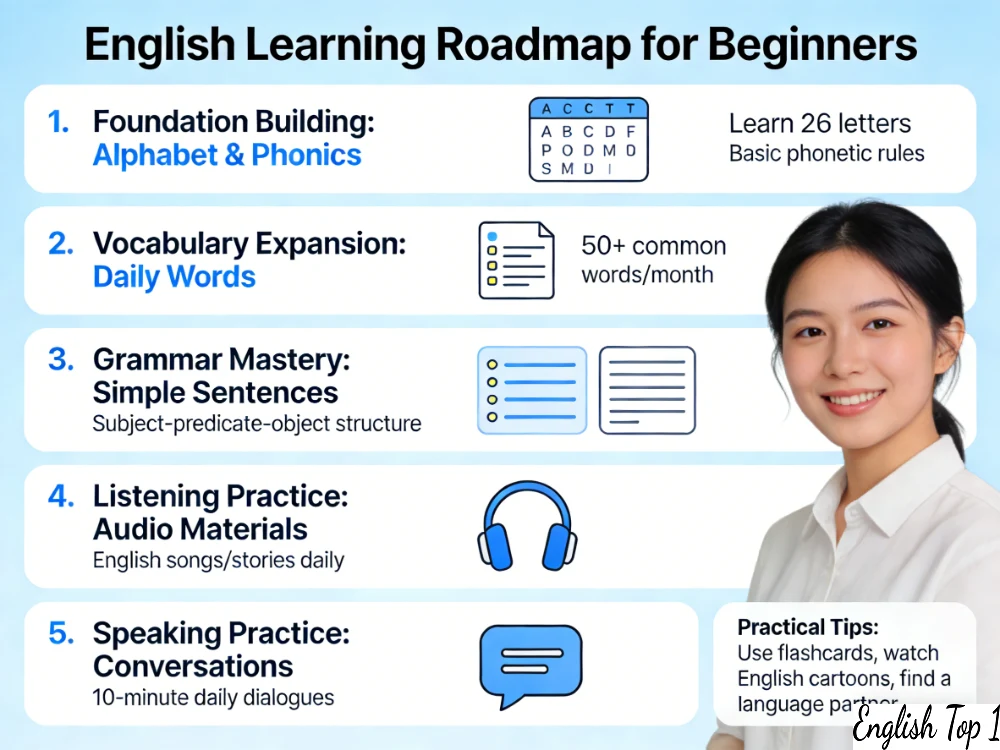 如何從零開始學英文?新手必看完整學習路線與實用方法解析