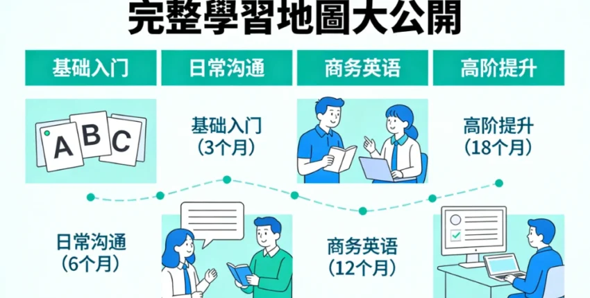 從0開始學英文要多久？完整學習地圖大公開，告別「三分鐘熱度」