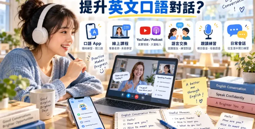 哪些資源適合初學者提升英文口語對話？