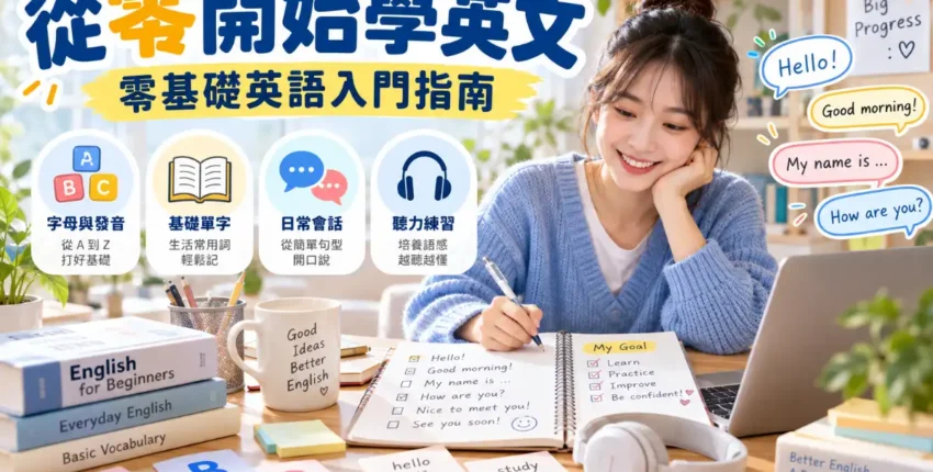 從零開始學英文｜零基礎英語入門指南