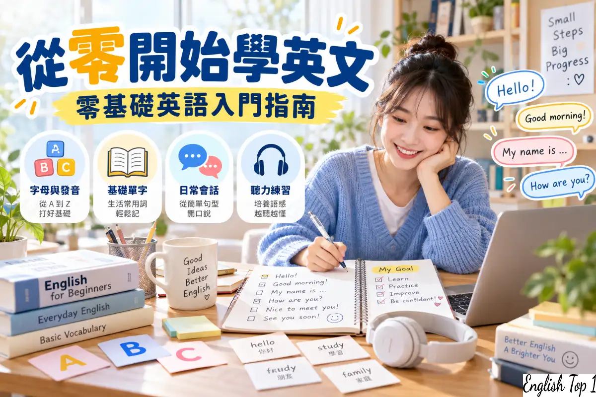 從零開始學英文｜零基礎英語入門指南