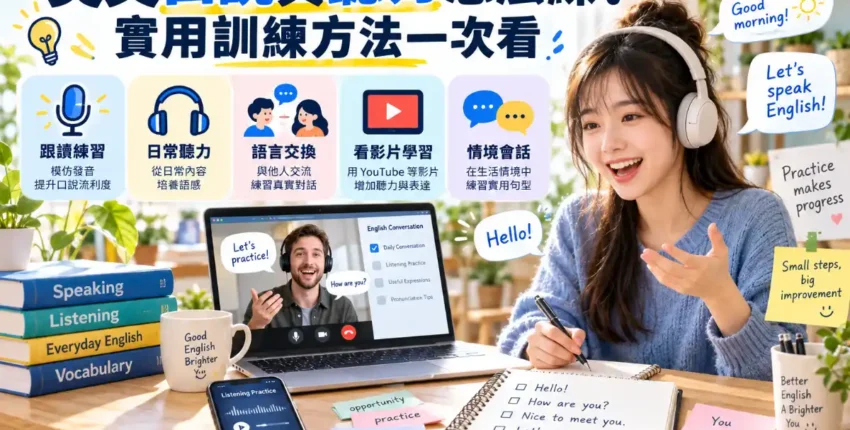 英文口說與聽力怎麼練？實用訓練方法一次看